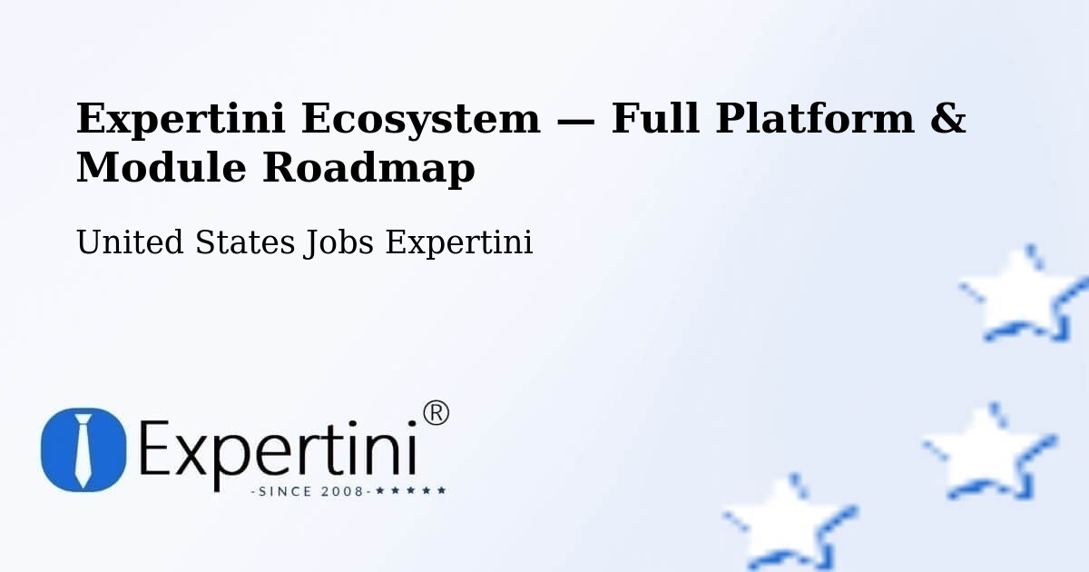 Expertini Ecosystem — Full Platform & Module Roadmap – Black Jack